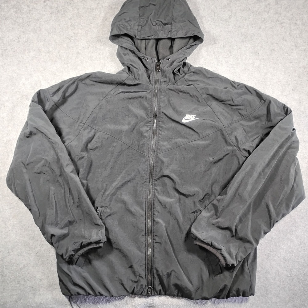 Nike Sportswear Windrunner Winter Loose Hooded Jacket Mens‎ L Black Therma-FIT